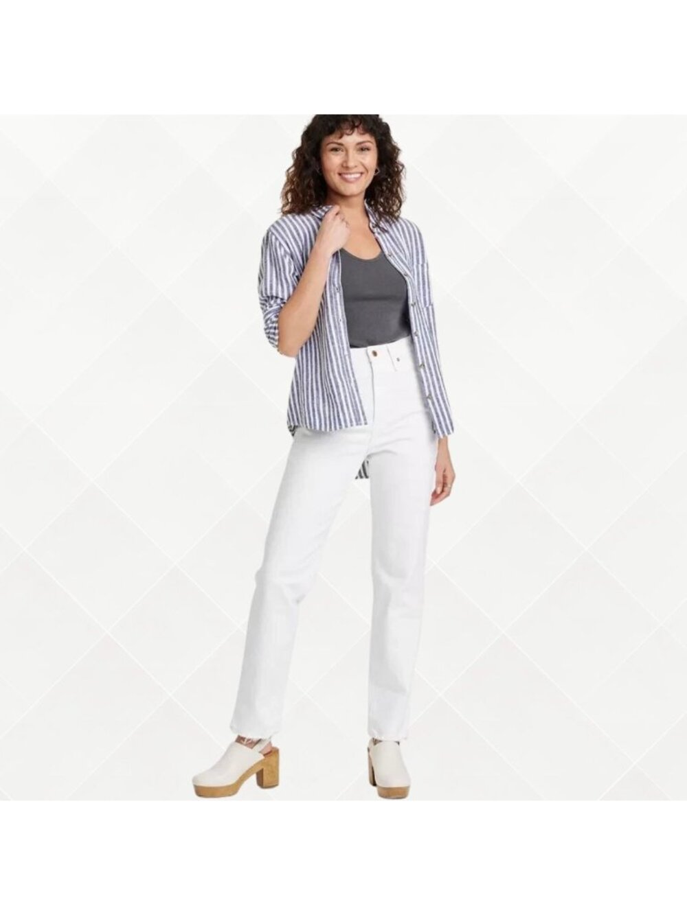 Universal Thread 90s Straight Jeans • Size 8 • NWT • White • WPT-100108